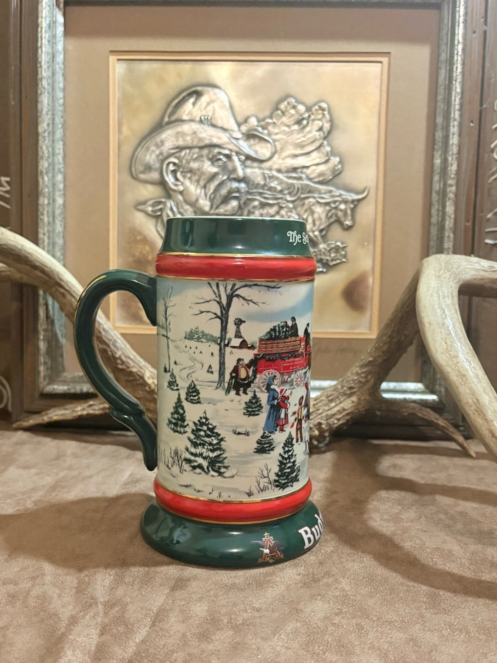 1991 “The Season’s Best “ Budweiser Holiday Stein CS133
